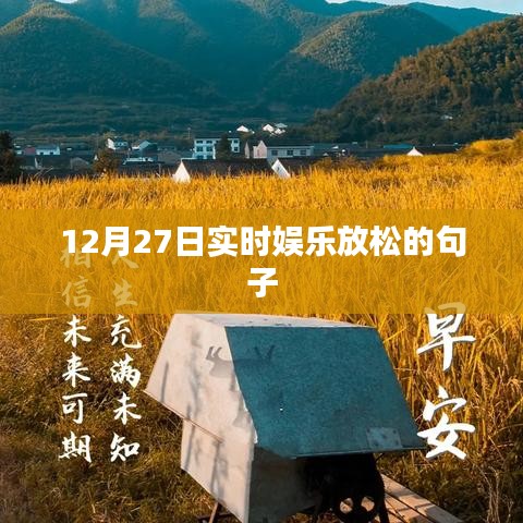 12月27日娱乐休闲,轻松一刻的句子