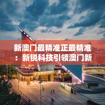 新澳门最精准正最精准：新锐科技引领澳门新浪潮