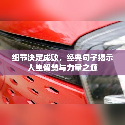 细节决定成败,经典句子揭示人生智慧与力量之源