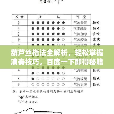 葫芦丝指法全解析,轻松掌握演奏技巧,百度一下即得秘籍