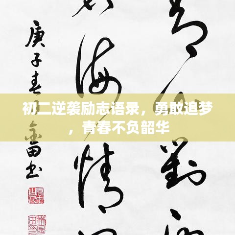 初二逆袭励志语录，勇敢追梦，青春不负韶华