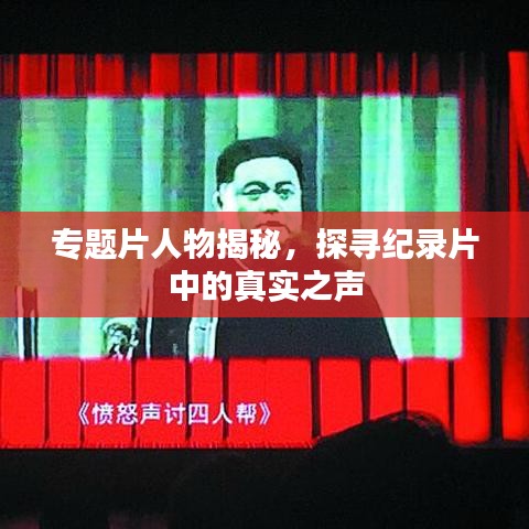 专题片人物揭秘,探寻纪录片中的真实之声