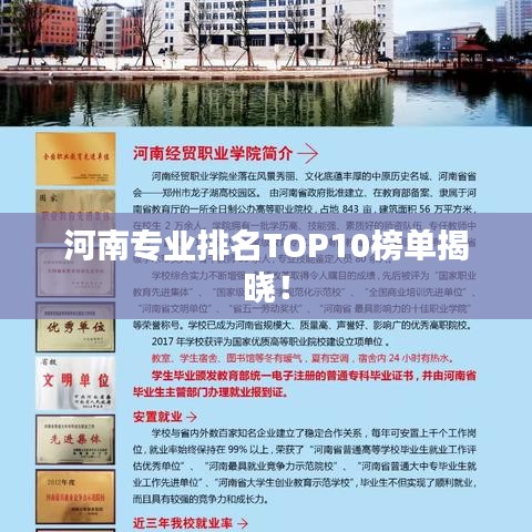 河南专业排名TOP10榜单揭晓!
